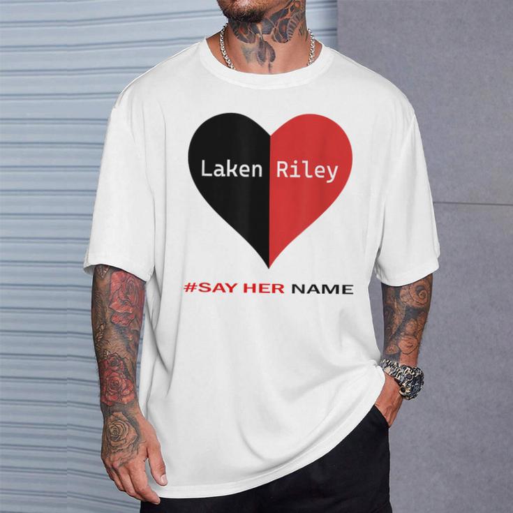 Retro Say Her Name Laken Riley Laken Riley Say Her Name T-Shirt | Mazezy