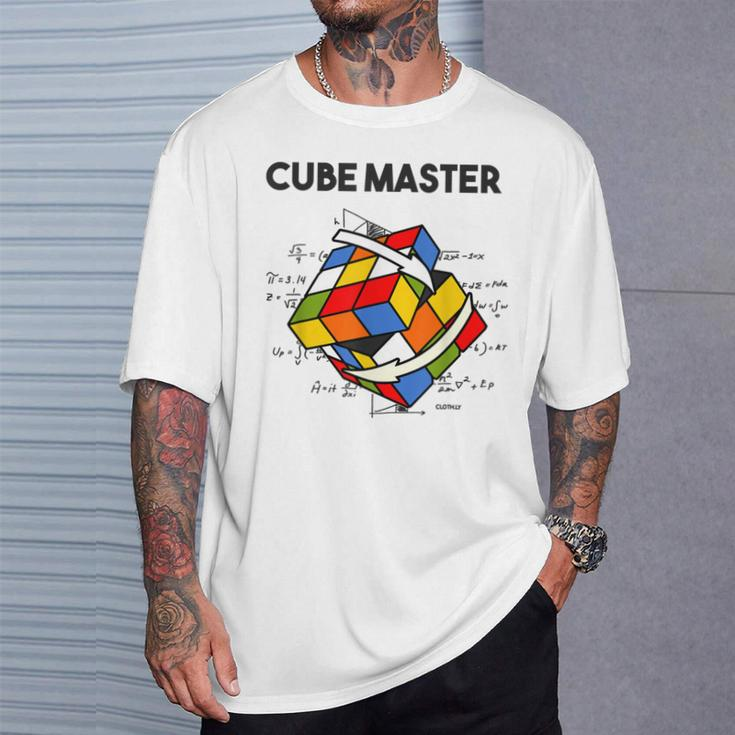 Rubik's Cube Magic Cube Retro Rubi Vintage Nerd White T-Shirt Geschenke für Ihn