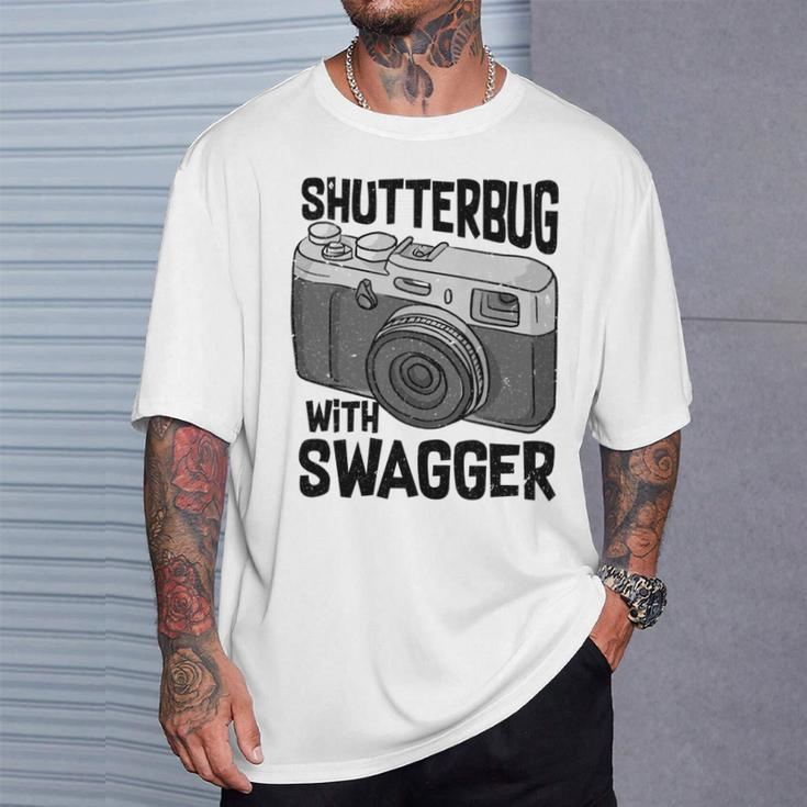 Shutterbug With Swagger Fotograf Lustige Fotografie T-Shirt Geschenke für Ihn