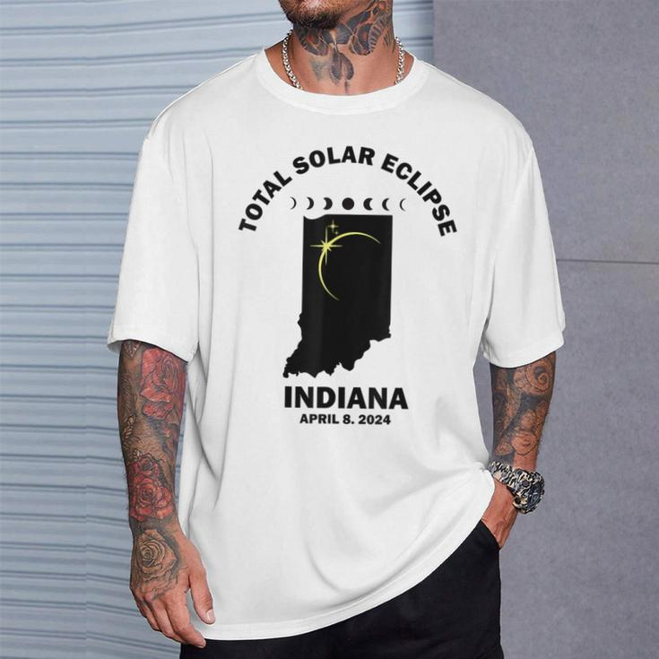 Solar Eclipse 2024 Indiana Solar Eclipse T-Shirt Gifts for Him