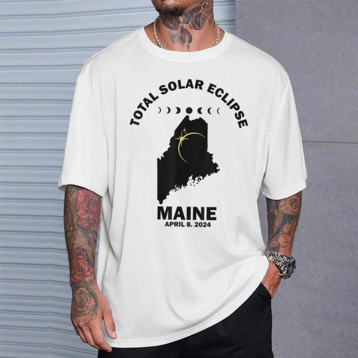Solar Eclipse 2024 Maine Solar Eclipse T-Shirt Gifts for Him