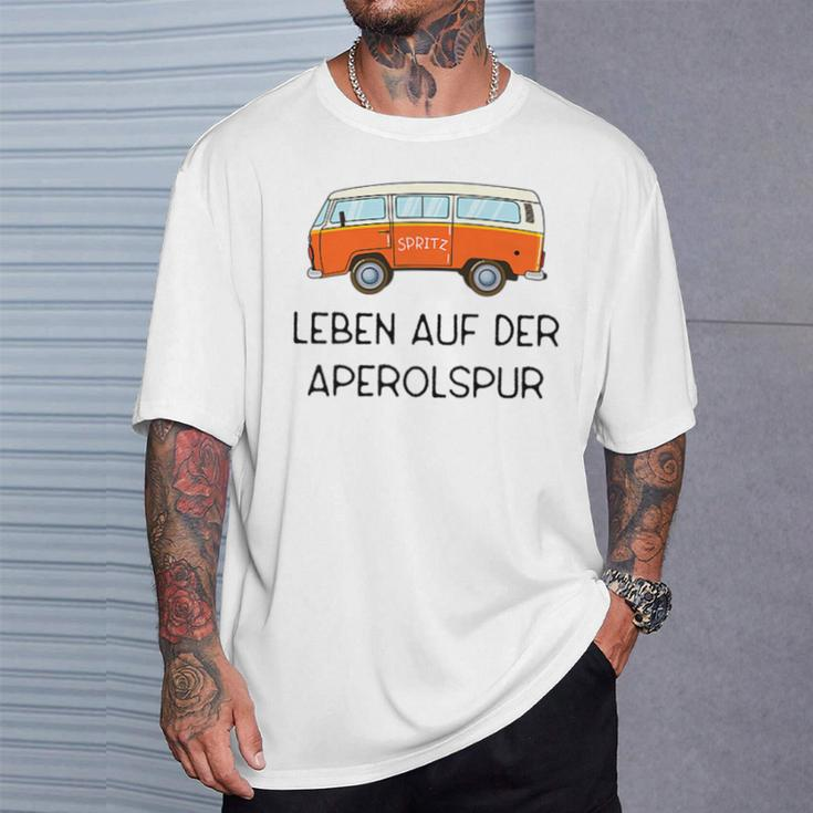 Spritz Leben Auf Der Aperolspur S T-Shirt Geschenke für Ihn
