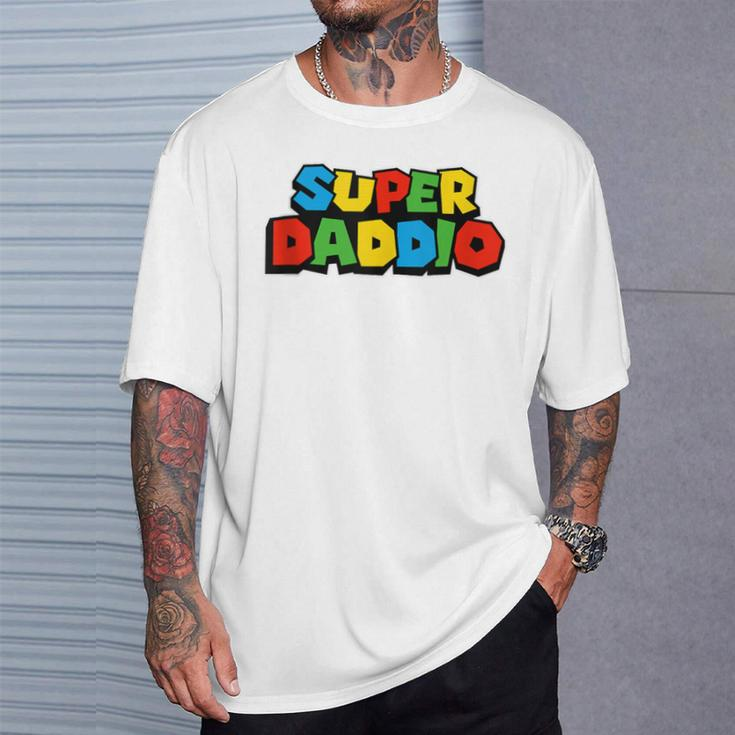 Super Daddio Video Game Father's Day T-Shirt Gifts for Him