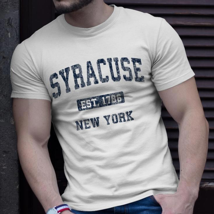 Syracuse New York Ny Vintage Athletic Sports T-Shirt Gifts for Him