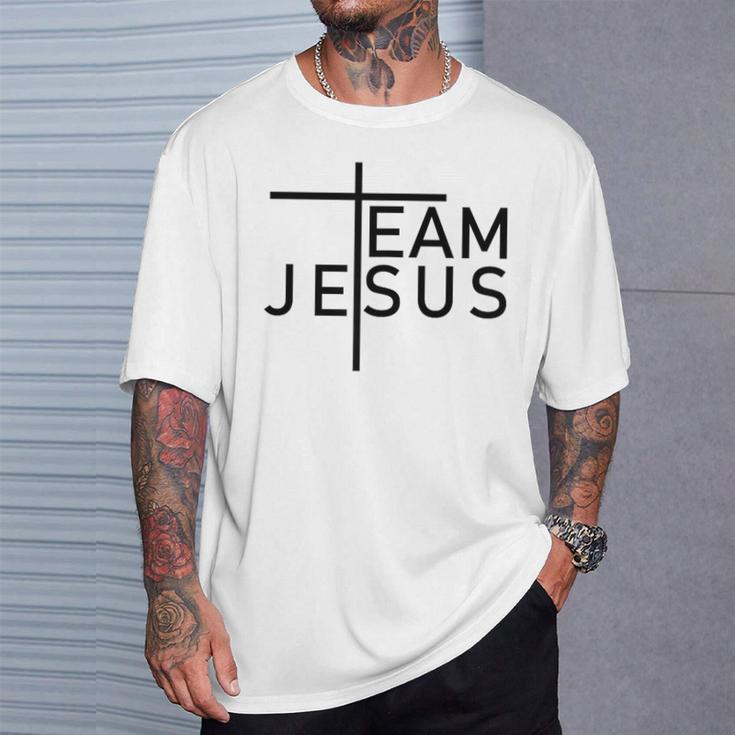 Team Jesus Cross Religion Jesus Believe T-Shirt Geschenke für Ihn