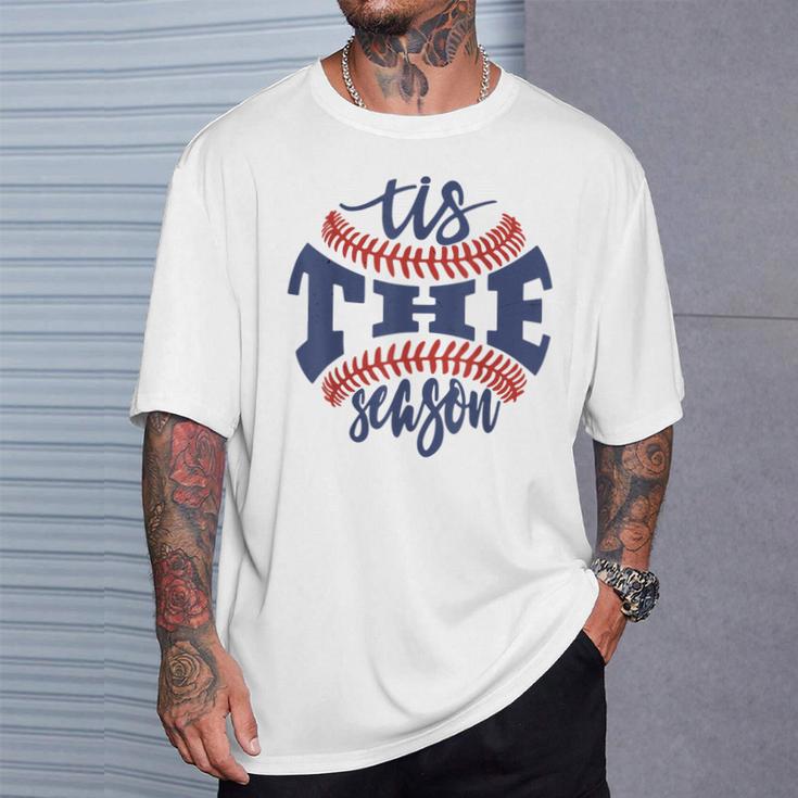 Tis The Season Baseball Mom T-Shirt Gifts for Him