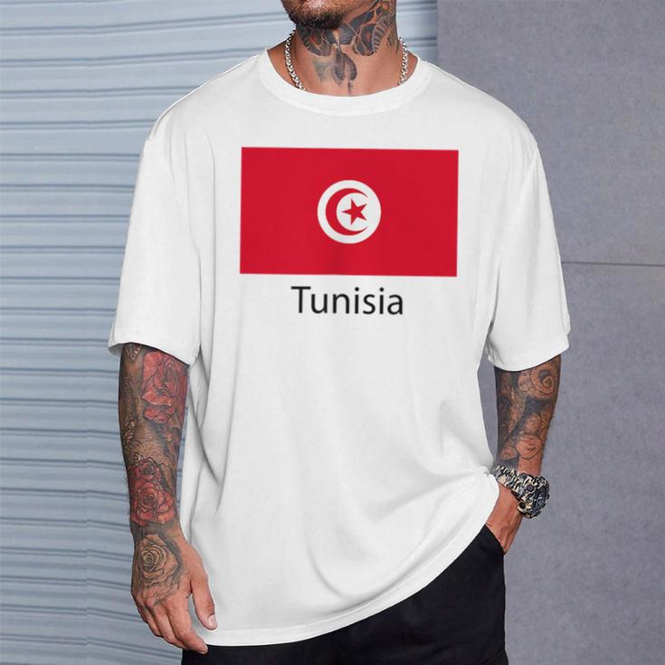 Tunesien Flagge Deko Araber Afrika Damen Herren Tunisiyya T-Shirt Geschenke für Ihn