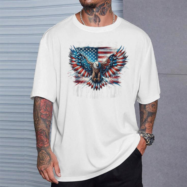 Usa Patriotic American Flag Usa Eagle Flag 4Th Of July T-Shirt Gifts for Him