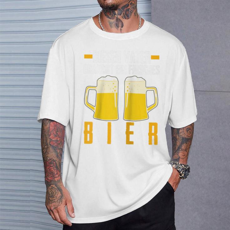 Vatertag Saufenater Frisches Bier Papa Raglan T-Shirt Geschenke für Ihn