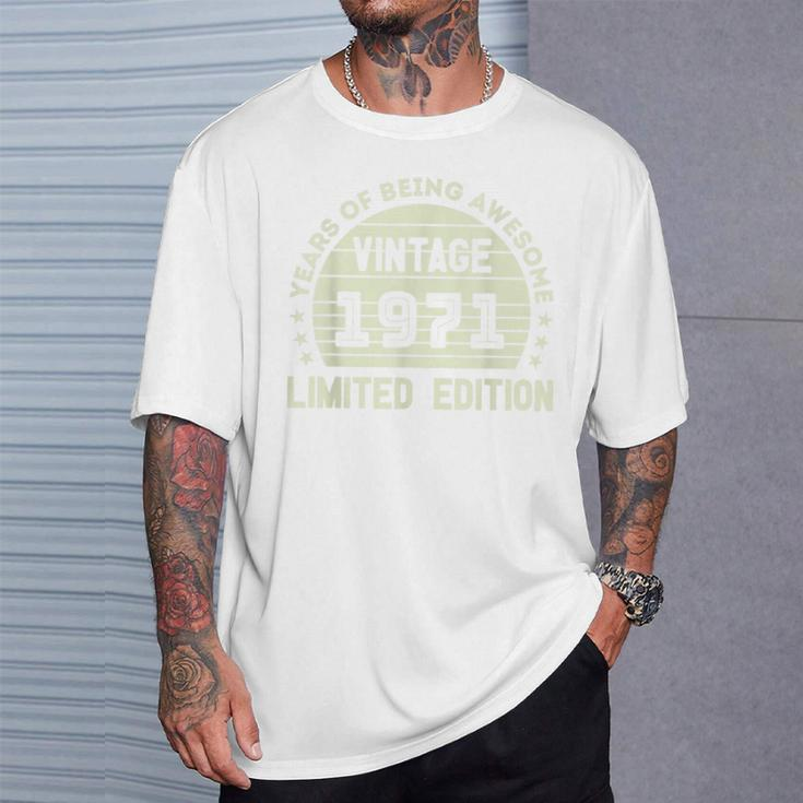 Vintage 1971For Retro 1971 Birthday T-Shirt Gifts for Him