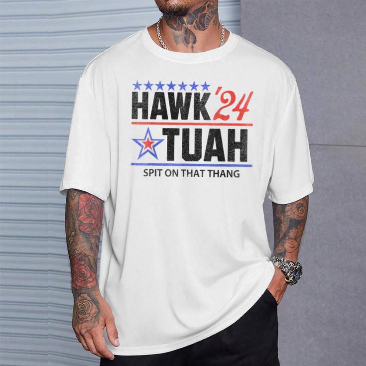 Vintage Hawk Tauh 24 Spit On That Thang Sarcastic Parody T-Shirt Gifts for Him