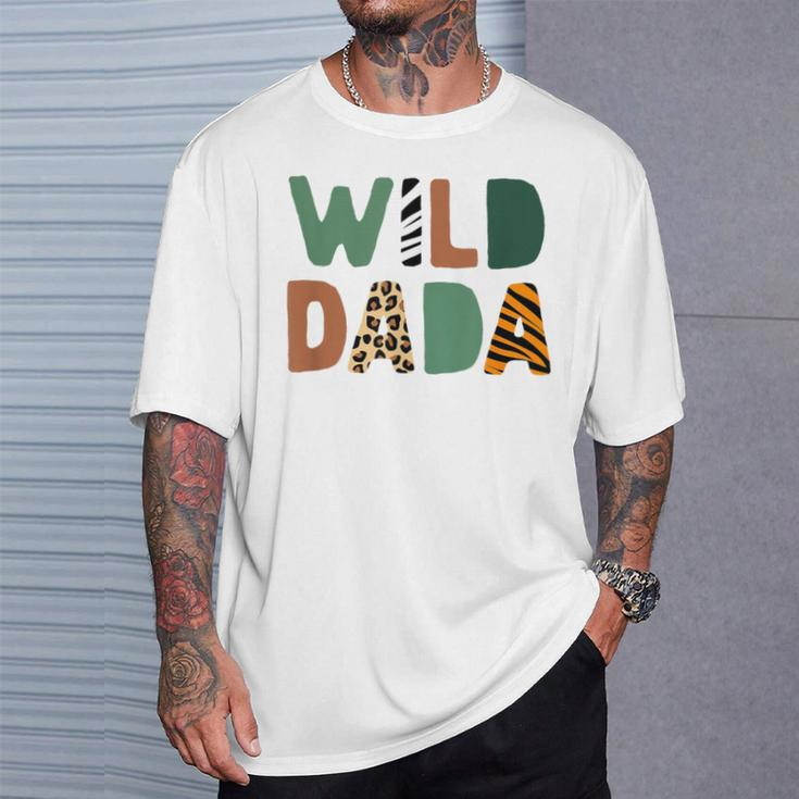Wild Dada Zoo Born Wild Birthday Safari Jungle Family T-Shirt Gifts for Him