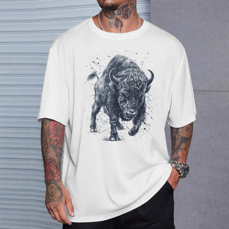 Wut Der Bestie Bison-Buffalo Im Vintage-Stil T-Shirt Gifts for Him