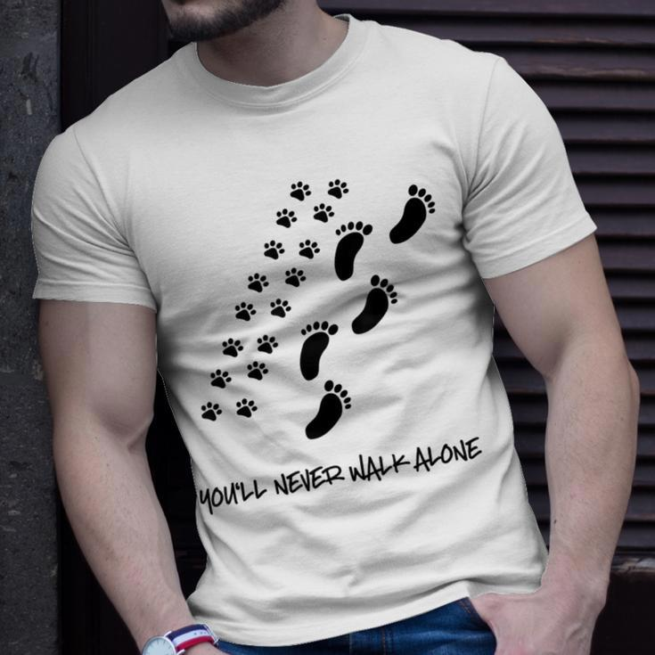 You'll Never Walk Alone Dog T-Shirt Gifts for Him