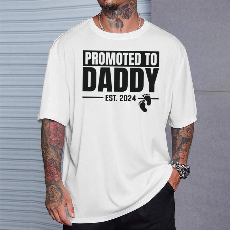 Zu Papa Befördert 2024 Bald Neue Schwangerschaftsankündigung T-Shirt Geschenke für Ihn