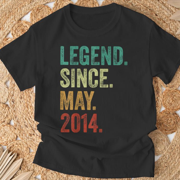 10 Years Old Legend Since May 2014 10Th Birthday T-Shirt Gifts for Old Men
