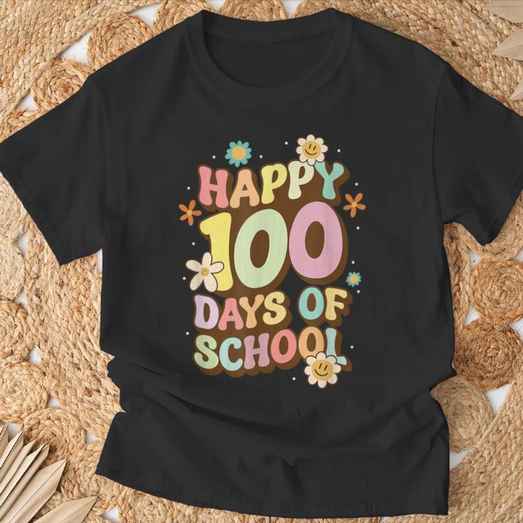 100Th Days Of School Happy 100 Days Of School T-Shirt Gifts for Old Men