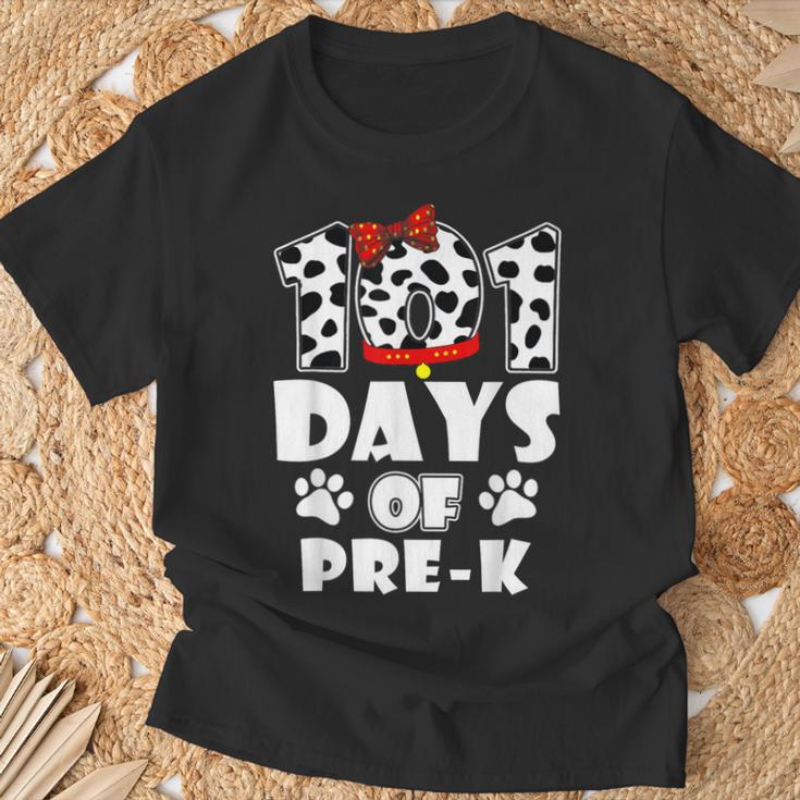 101 Days School Pre K Dog 100 Days Smarter Students Teachers T-Shirt Gifts for Old Men