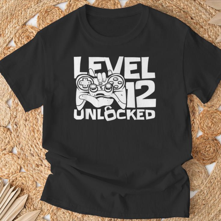12 Jahre Gamer Zocker Gaming 12 Geburtstag T-Shirt Geschenke für alte Männer