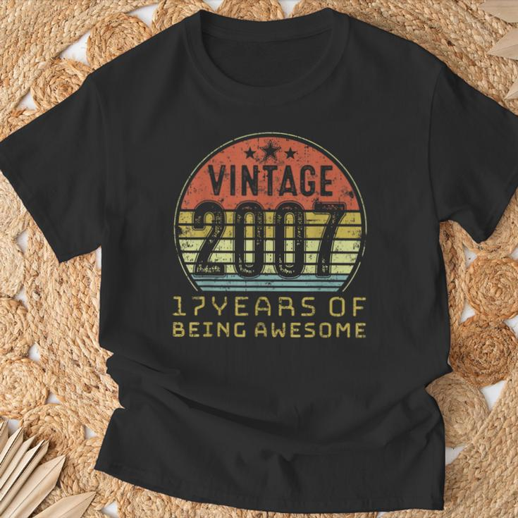 17 Years Of Beeing Awesome 17Th Birthday T-Shirt Gifts for Old Men