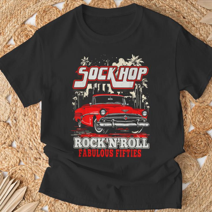 1950S Sock Hop Dance Vintage 50S Costume Rockabilly Party T-Shirt Gifts for Old Men
