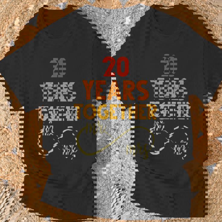 20 Años Juntos Sr & Señora Pareja Coincidencia 20 Aniversario Camiseta unisex Regalos para ancianos
