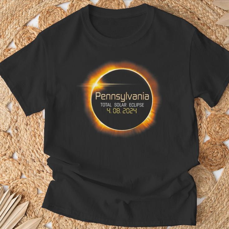 2024 Solar Eclipse Pennsylvania Usa Totality T-Shirt Gifts for Old Men