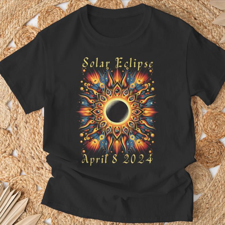 2024 Sun Totality April 8Th America T-Shirt Gifts for Old Men