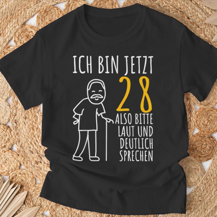 28Th Birthday Ich Bin Jetzt 28 Ich Bin Jetzt 28 Birthday T-Shirt Geschenke für alte Männer