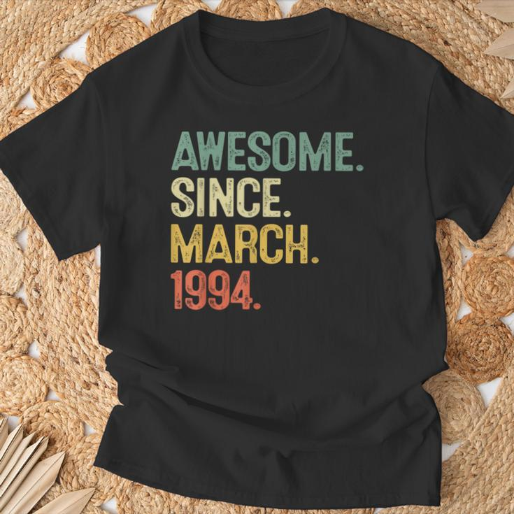 30 Year Old Awesome Since March 1994 30Th Birthday Men T-Shirt Gifts for Old Men