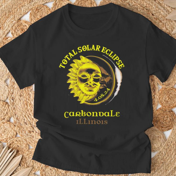 40824 Total Solar Eclipse 2024 Carbondale Illinois T-Shirt Gifts for Old Men
