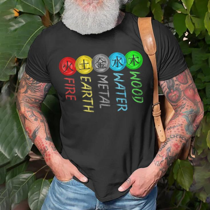 5 Elements Qigong Tradition T-Shirt Gifts for Old Men