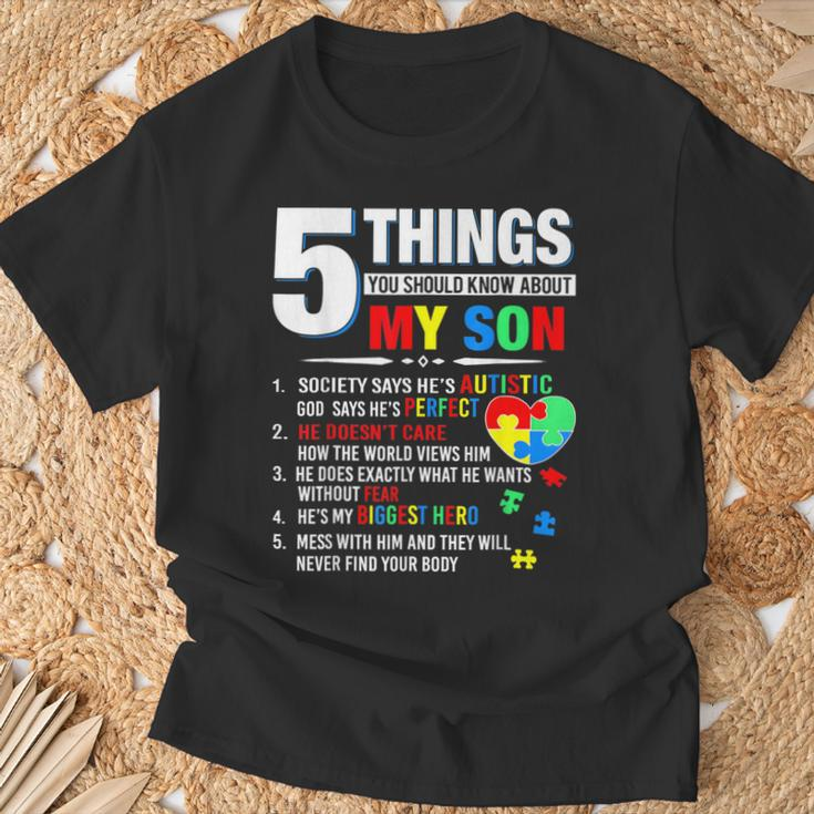 5 Things You Should Know About My Son Autism Awareness T-Shirt Gifts for Old Men