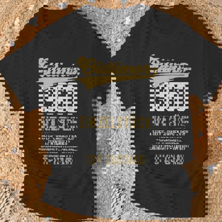 63 Jahre Oldtimer 1960 Vintage 63Rd Birthday Black T-Shirt Geschenke für alte Männer