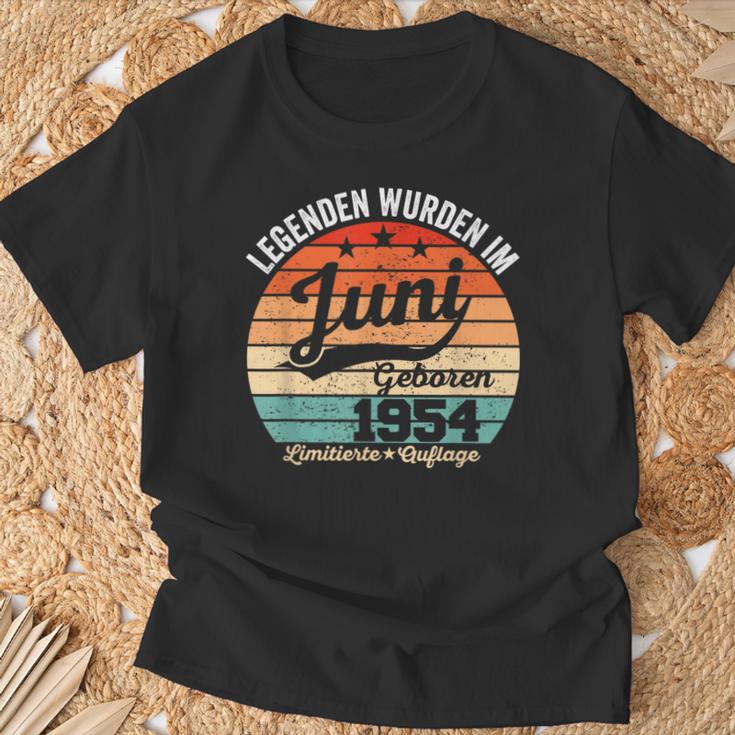 70 Geburtstag Geschenk Mann Legenden Sind Im Juni 1954 T-Shirt Geschenke für alte Männer