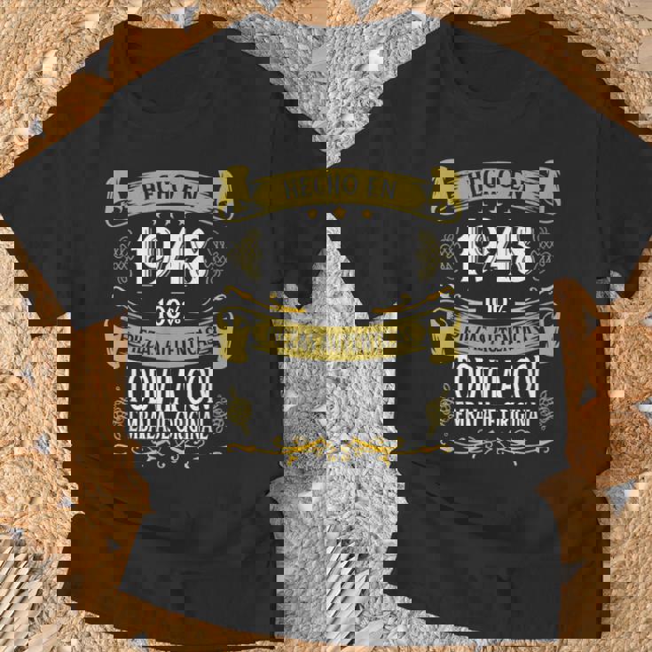 75 Años Cumpleaños Regalo Hombre Hecho En 1948 Hecho En 1948 Camiseta unisex Regalos para ancianos