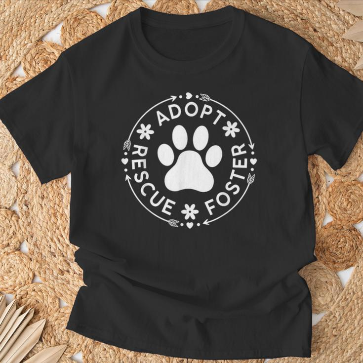 Adopt Rescue Foster Dog Lover Pet Adoption Foster To Adopt T-Shirt Gifts for Old Men
