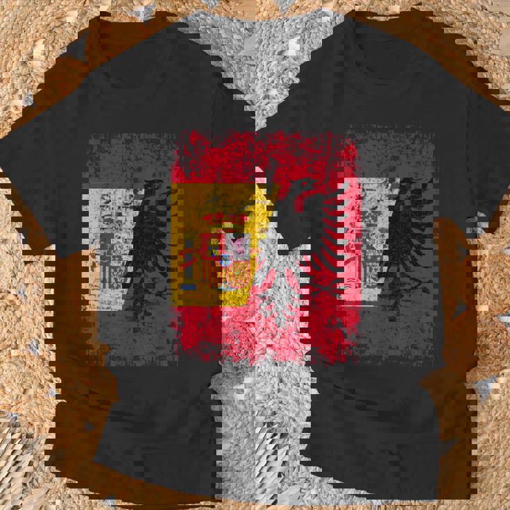 Albania España Bandera De La Amistad Albania Camiseta unisex Regalos para ancianos