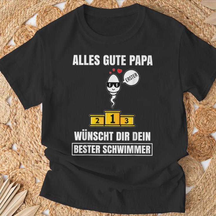 Alles Gute Papa Dein Beste Schwimmer -Ater Papa Father's Day S T-Shirt Geschenke für alte Männer