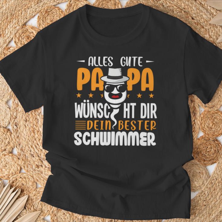 Alles Gute Papa Wünscht Dir Dein Beste Schwimmer Father's Day T-Shirt Geschenke für alte Männer