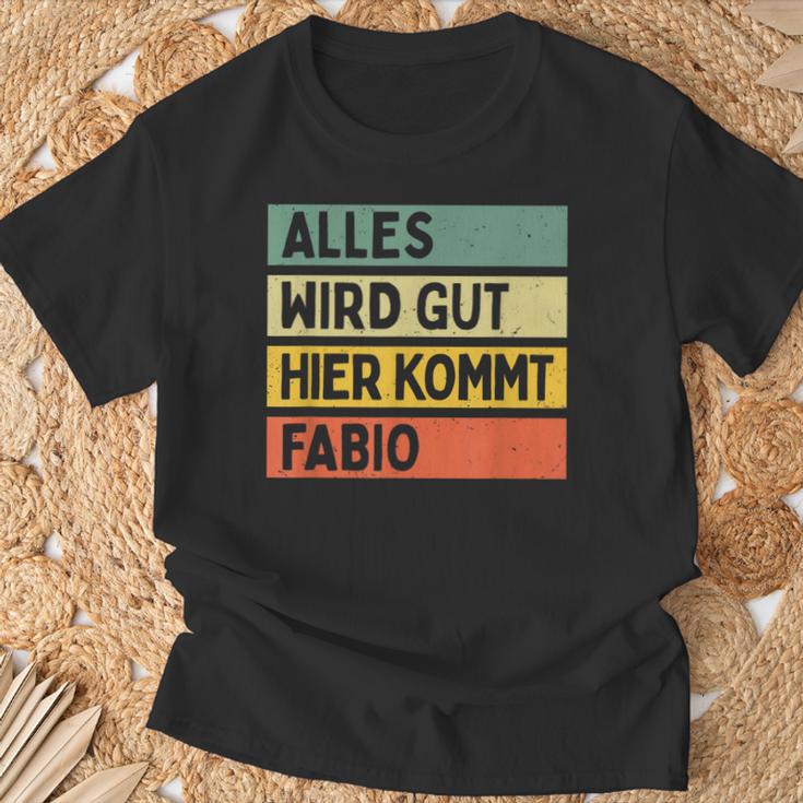 Alles Wird Gut Hier Kommt Fabio Retrointage Saying T-Shirt Geschenke für alte Männer