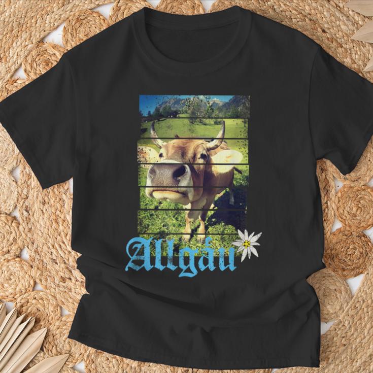 Allgäu Alpenintage Kuh Bayern Deutschland Souvenir S T-Shirt Geschenke für alte Männer