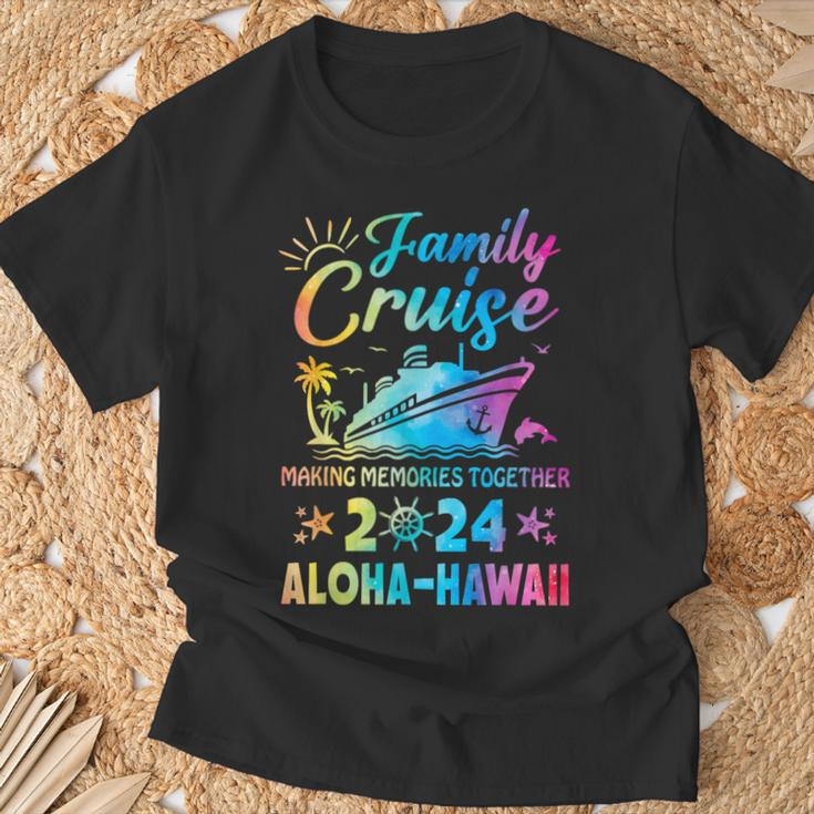 Aloha-Hawaii Vacation Family Cruise 2024 Matching Group T-Shirt Gifts for Old Men