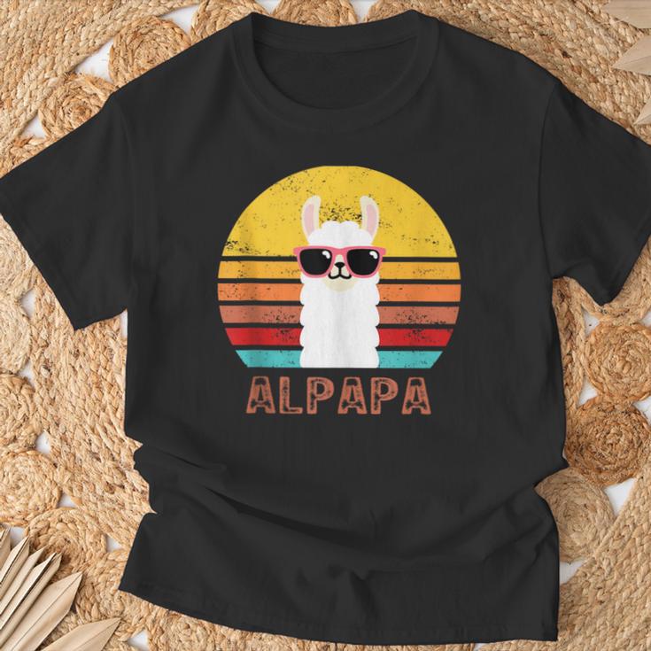 Alpapa Alpakaatertag Bester Papaater Fan Lamaatertag T-Shirt Geschenke für alte Männer