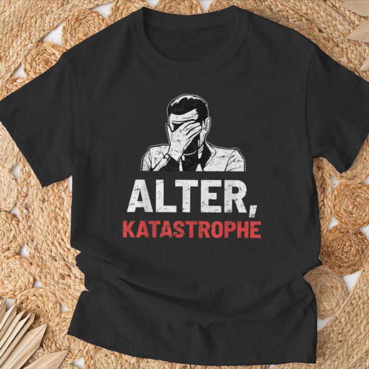 “Alter Katastrophe” Vintage Retro T-Shirt Geschenke für alte Männer