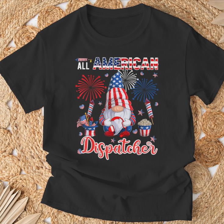 All American Costume Dispatcher 4Th Of July Job Team T-Shirt Gifts for Old Men