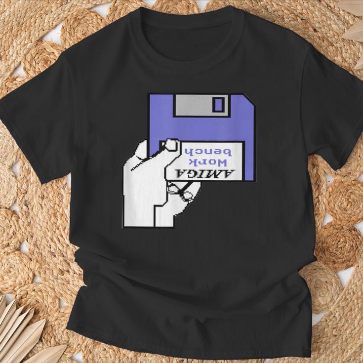 Amiga Workbench Diskette Insert Retro Computer T-Shirt Geschenke für alte Männer