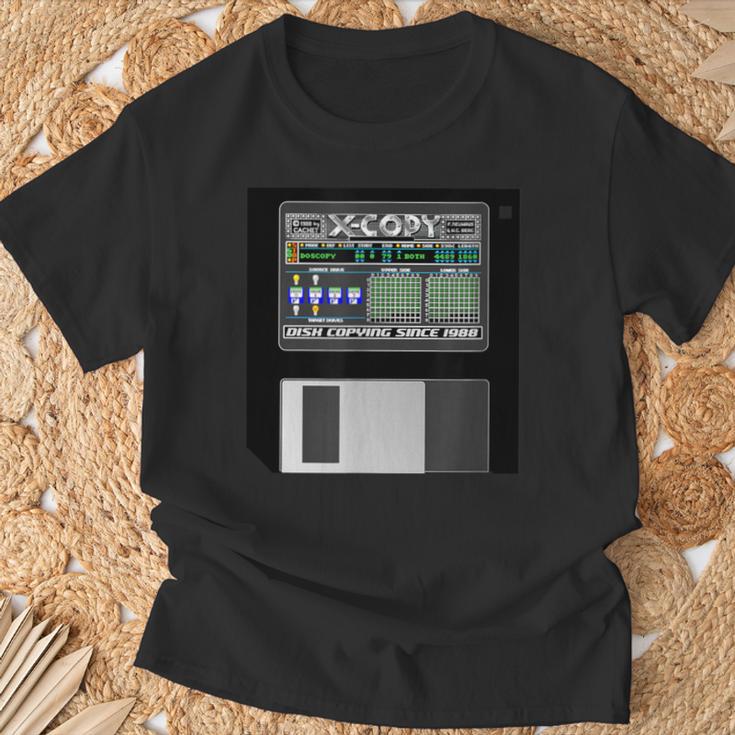 Amiga X-Copy Disk CopyingCopying Data Disk T-Shirt Geschenke für alte Männer