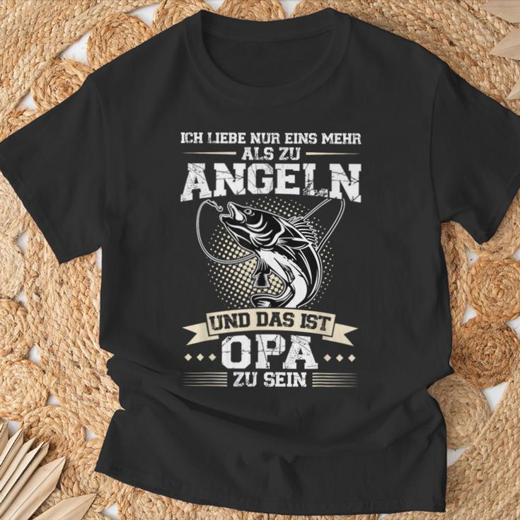Angler Opa Fishing And Das Ist Opa Zu Sein S T-Shirt Geschenke für alte Männer
