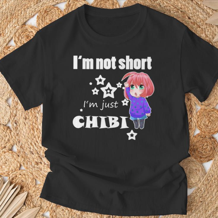 Anime Chibi I'm Not Short Manga Otaku Mangaka Geschenk T-Shirt Geschenke für alte Männer